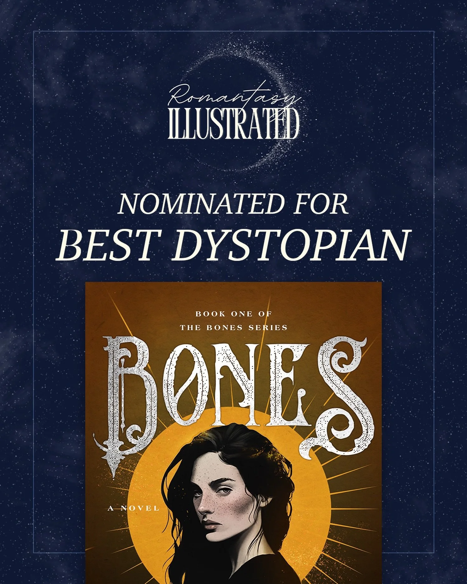 This is such an honor, and I'm so grateful for the nomination of Best Dystopian. You can vote now at @romantasyillustrated! 

It was incredible to see and vote for so many other authors I know. I'm so proud of all of you!!!