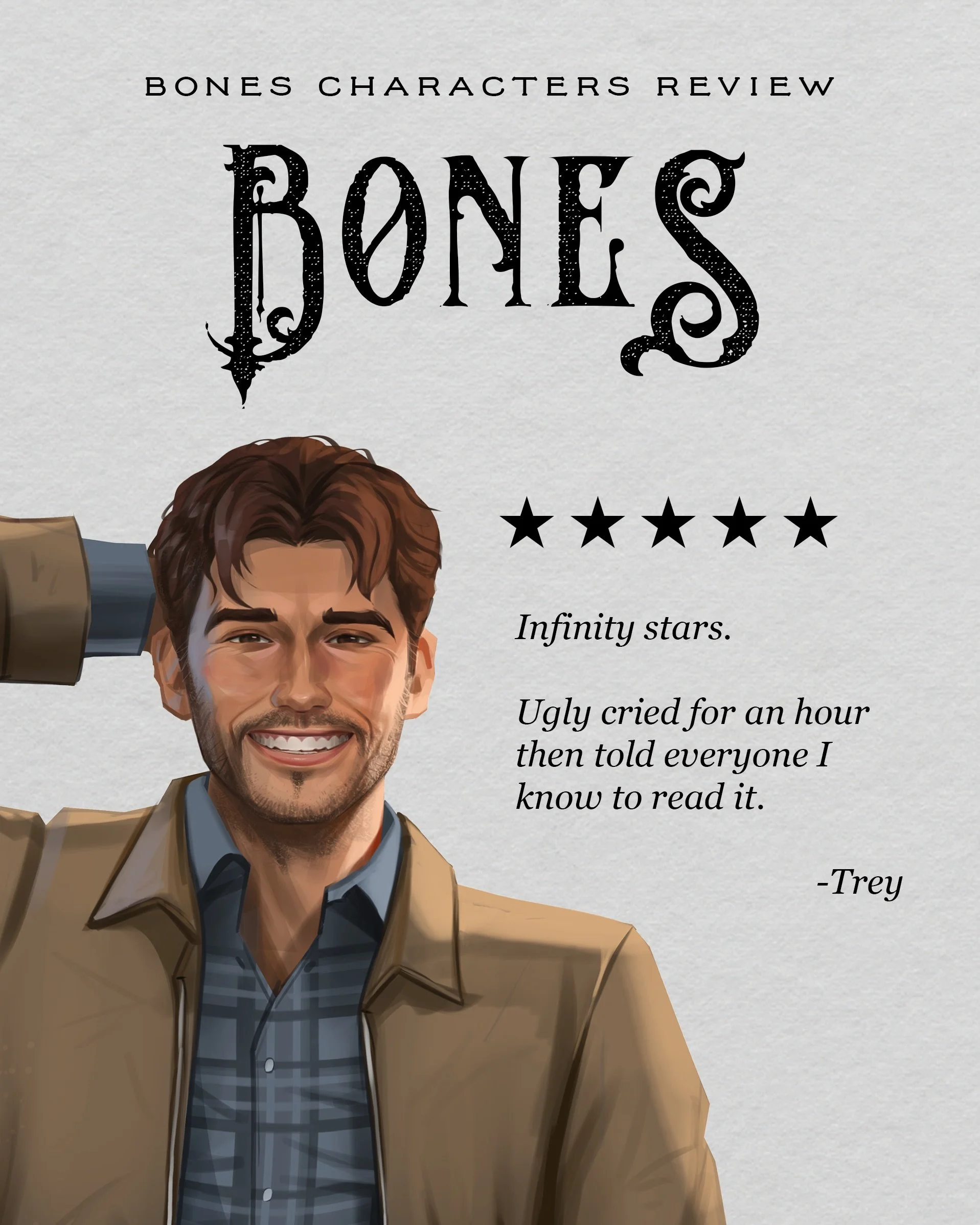 BONES characters review BONES 😂