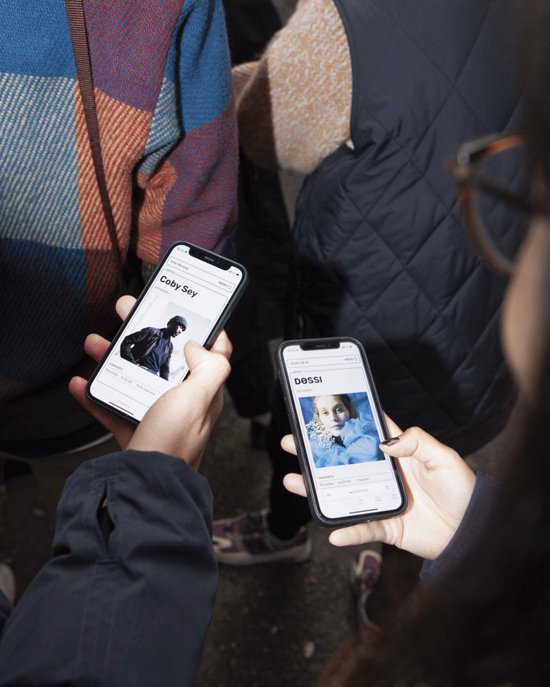 PROSJENT: By:LARM. ROLLE: Design, konsept, web design, utvikling. RESSURS: Feed. ÅR: 2021 og pågående. En solid plattform for By:Larm med line-up, artist oversikt, billettsalg og innloggede sider. Nettsidene er en solid støttespiller for By:Larm besø