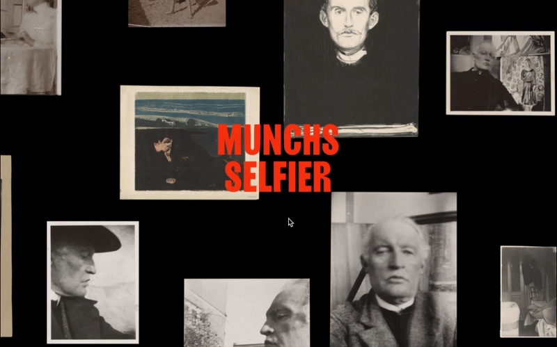 PROSJEKT: Munch og det eksperimentelle selvet. ROLLE: Konsept, design og utvikling. RESSURS: Feed ÅR: 2020. Digital utstilling under den første nedstengningen i 2020. Den digitale utstillingen "Det Eksperimentelle Selv" utforsker en mindre kjent side