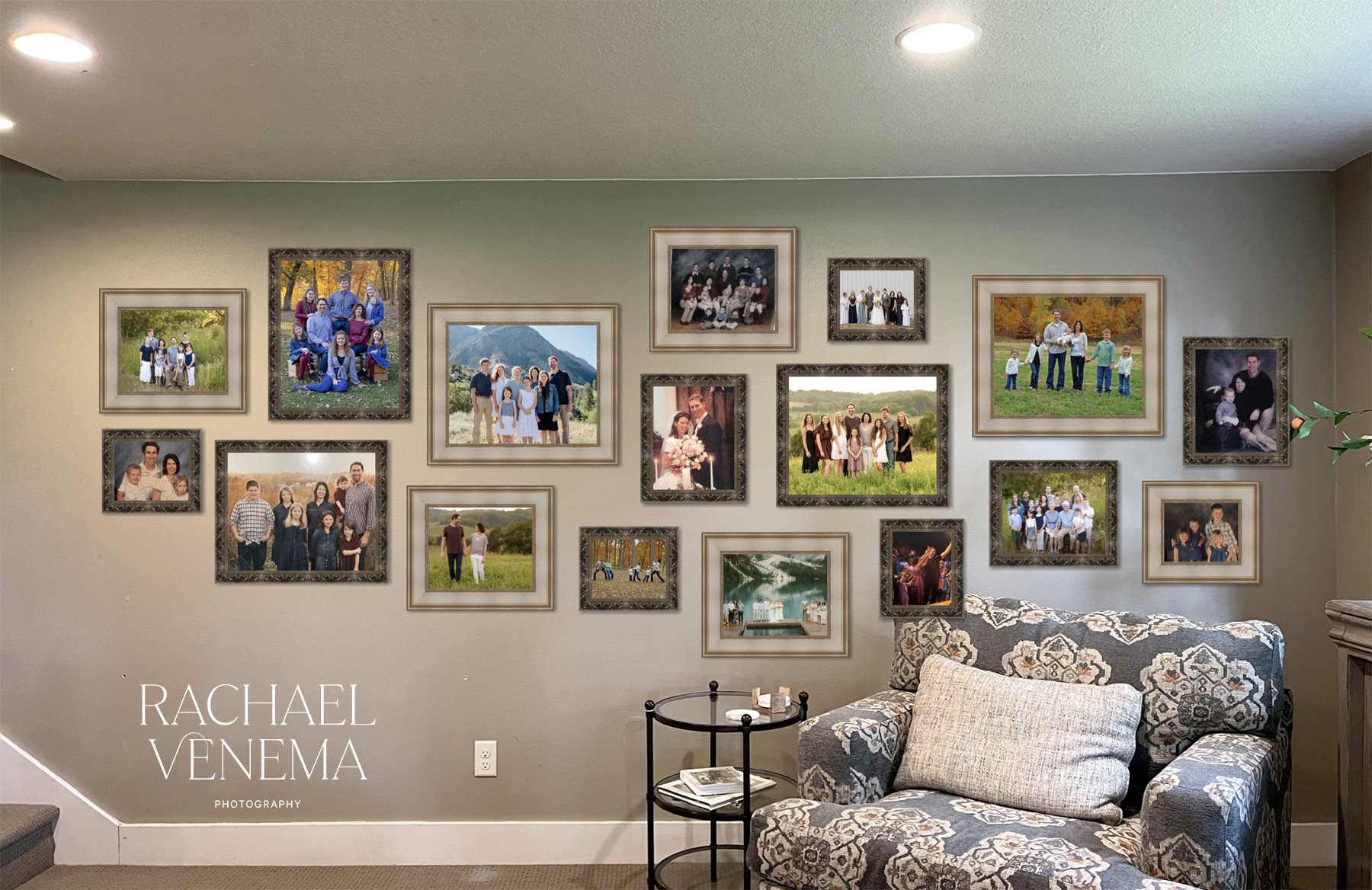 Custom family portrait gallery gall in Ankeny IA
