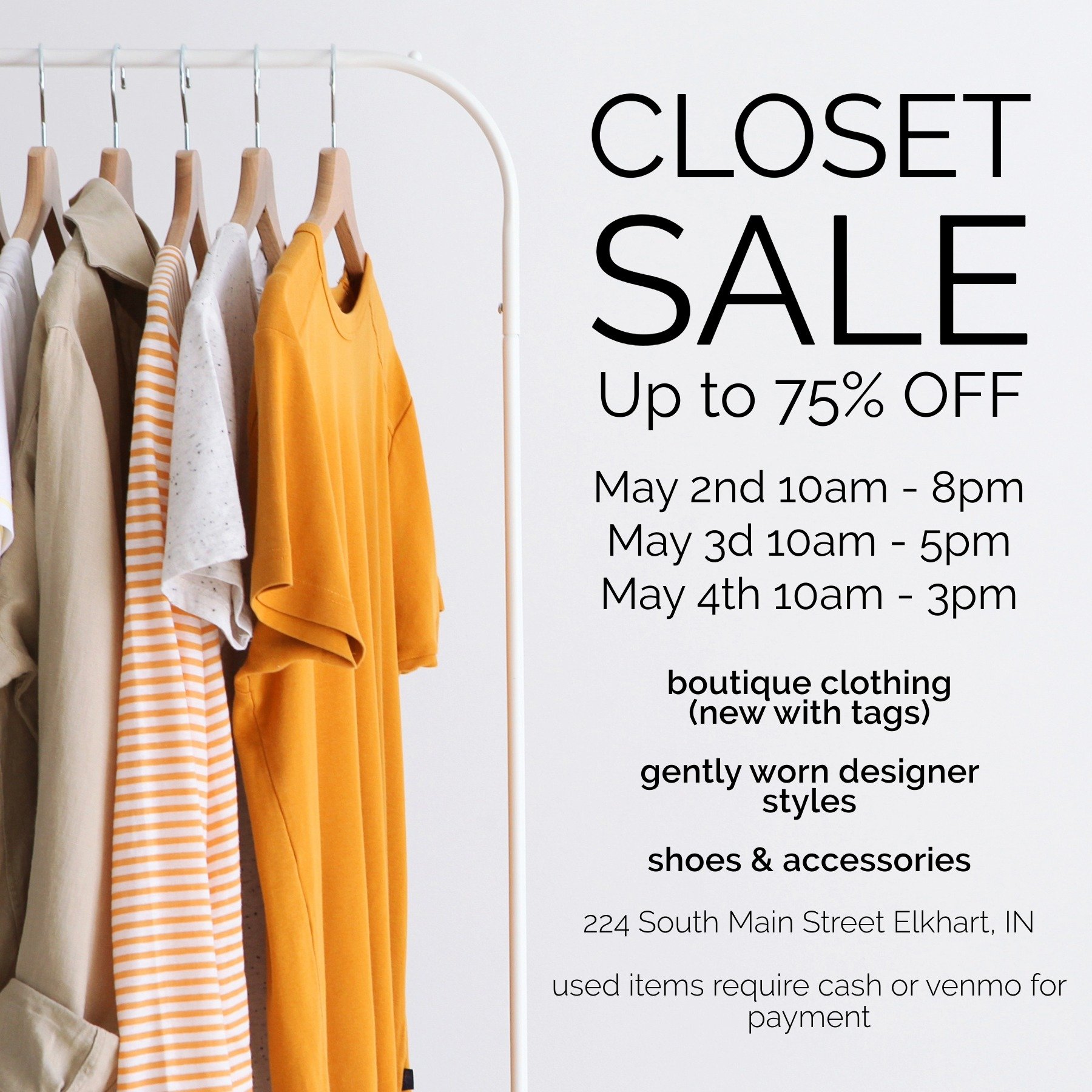 We're doing some spring cleaning and purging our closets! Visit our closet sale to shop off-season boutique clothing (new with tags) as well as gently used designer styles, shoes and accessories for up to 75% off from @corazonsterling, @grazebyerica 
