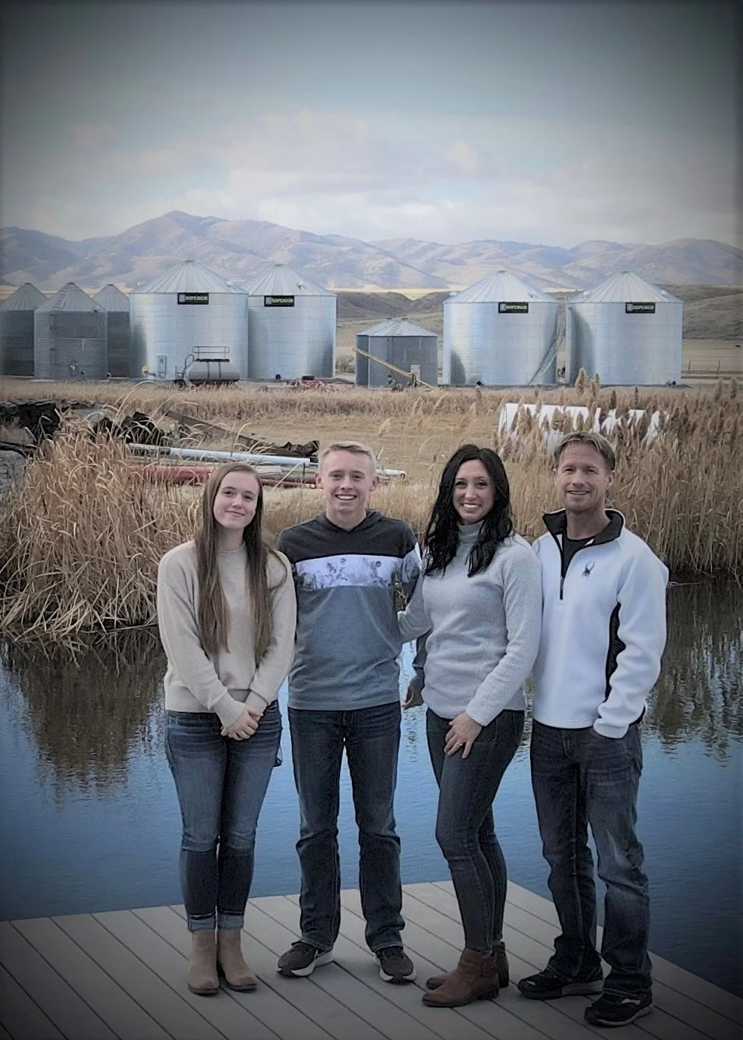 The Kress family on their farm, Kress Ag Partnership, in Idaho