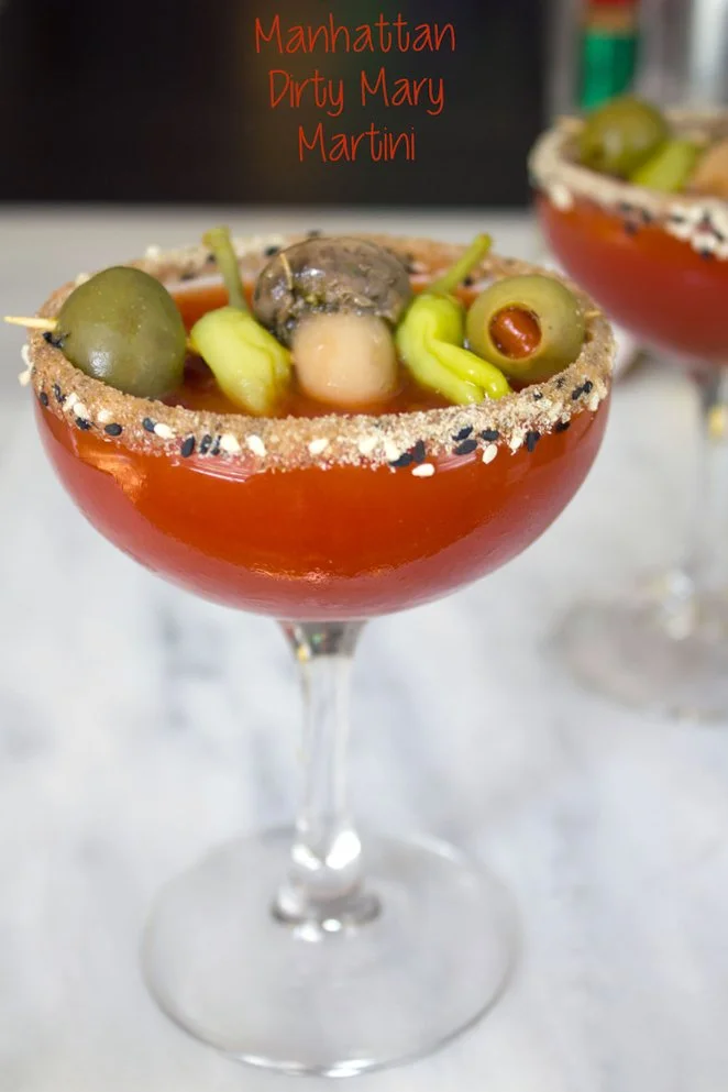 Manhattan Dirty Mary Martini by We Are Not Martha