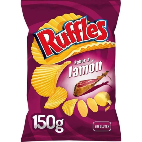 RUFFLES CHIPS MET HAMSMAAK – 170 g