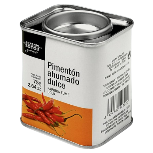 PIMENTÓN AHUMADO (GEROOKT) DULCE & PICANTE – 75 g – ANTONIO SOTOS