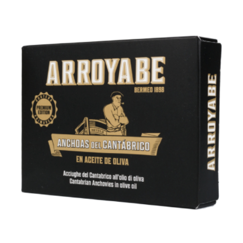 ANJOVIS IN OLIJFOLIE - ANCHOA AC. DE OLIVA - 80 GR - CANTÁBRICA ARROYABE