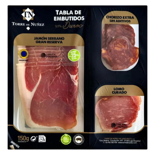 TABLA DE EMBUTIDOS - 150 GR - TORRE DE NUÑEZ