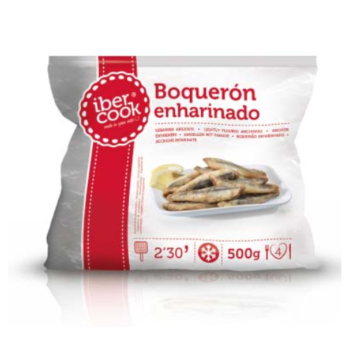 ANSJOVIS GEPANNEERD IN BLOEM - 500 GR - IBERCOOK