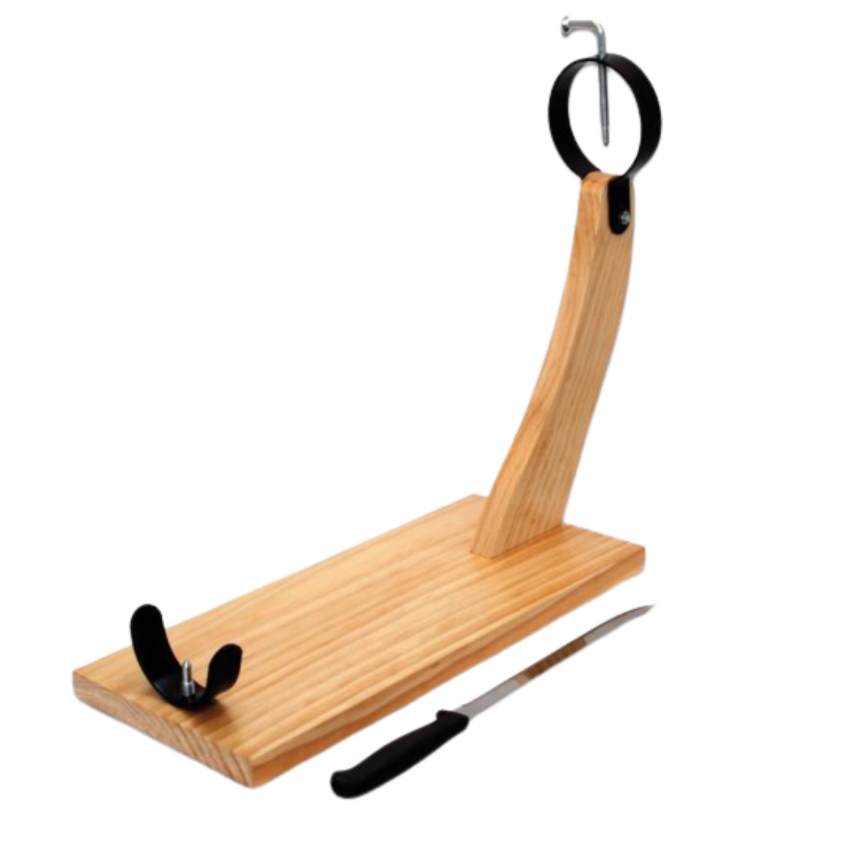 HOUTEN HAMHOUDER MET MES – JAMONERA CON CUCHILLO