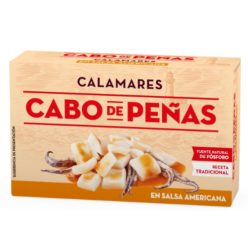 CALAMARES IN AMERIKAANSE SAUS – 120 g