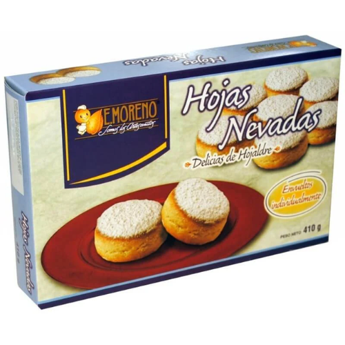 E.MORENO PASTAS HOJAS NEVADAS - 410GR