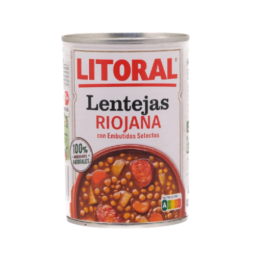 LENTEJAS RIOJANA - 425 g - LITORAL