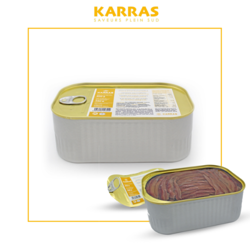 GEZOUTEN ANSJOVIS - 800 GR - KARRAS