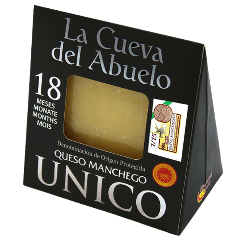 QUESO MANCHEGO – 3M / 12M / ÚNICO 18M – 150 GR / 200 GR – LA CUEVA DEL ABUELO