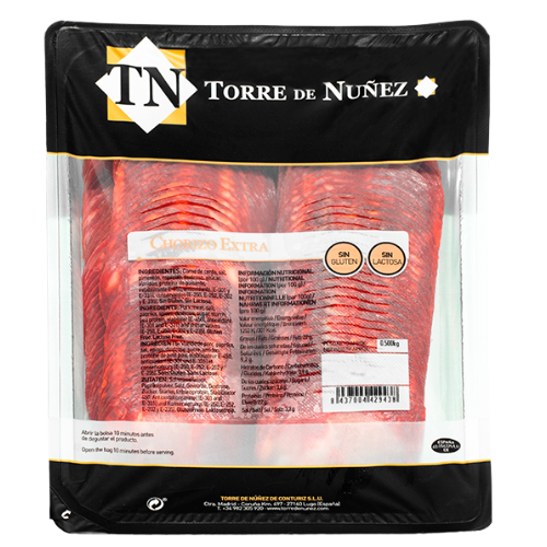 CHORIZO DULCE LONCHEADO - GESNEDEN - 500 GR - TORRE DE NUÑEZ