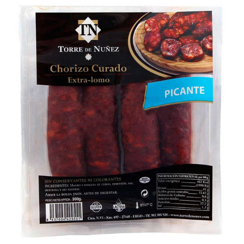 CHORIZO OREADO PICANTE – 1 KG – TORRE DE NUÑEZ