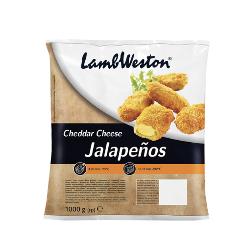 CHEDDAR JALAPEÑOS - 1 KG - LAMB WESTON