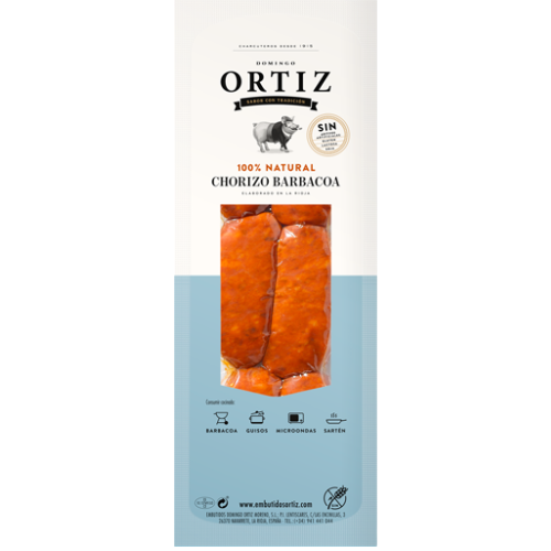 CHORIZO BARBACOA DULCE - 300 GR - ORTIZ