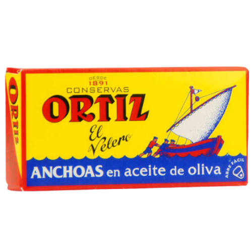 ANJOVIS IN OLIJFOLIE - ANCHOA AC. DE OLIVA - ORTIZ