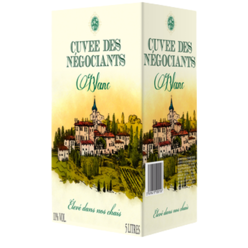CUVÉE DES NÉGOCIANTS BLANCO - witte wijn - 5 L - 11%