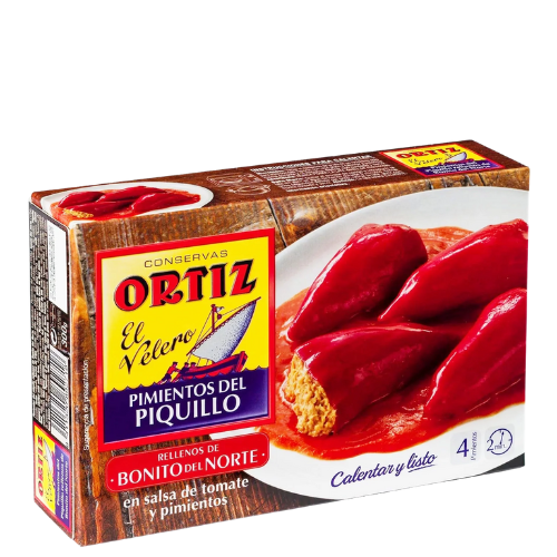 PIMIENTOS DEL PIQUILLO RELLENOS DE BONITO - 300 GR - ORTIZ