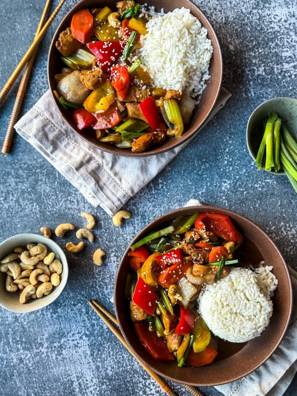high protein easy kung pao chicken