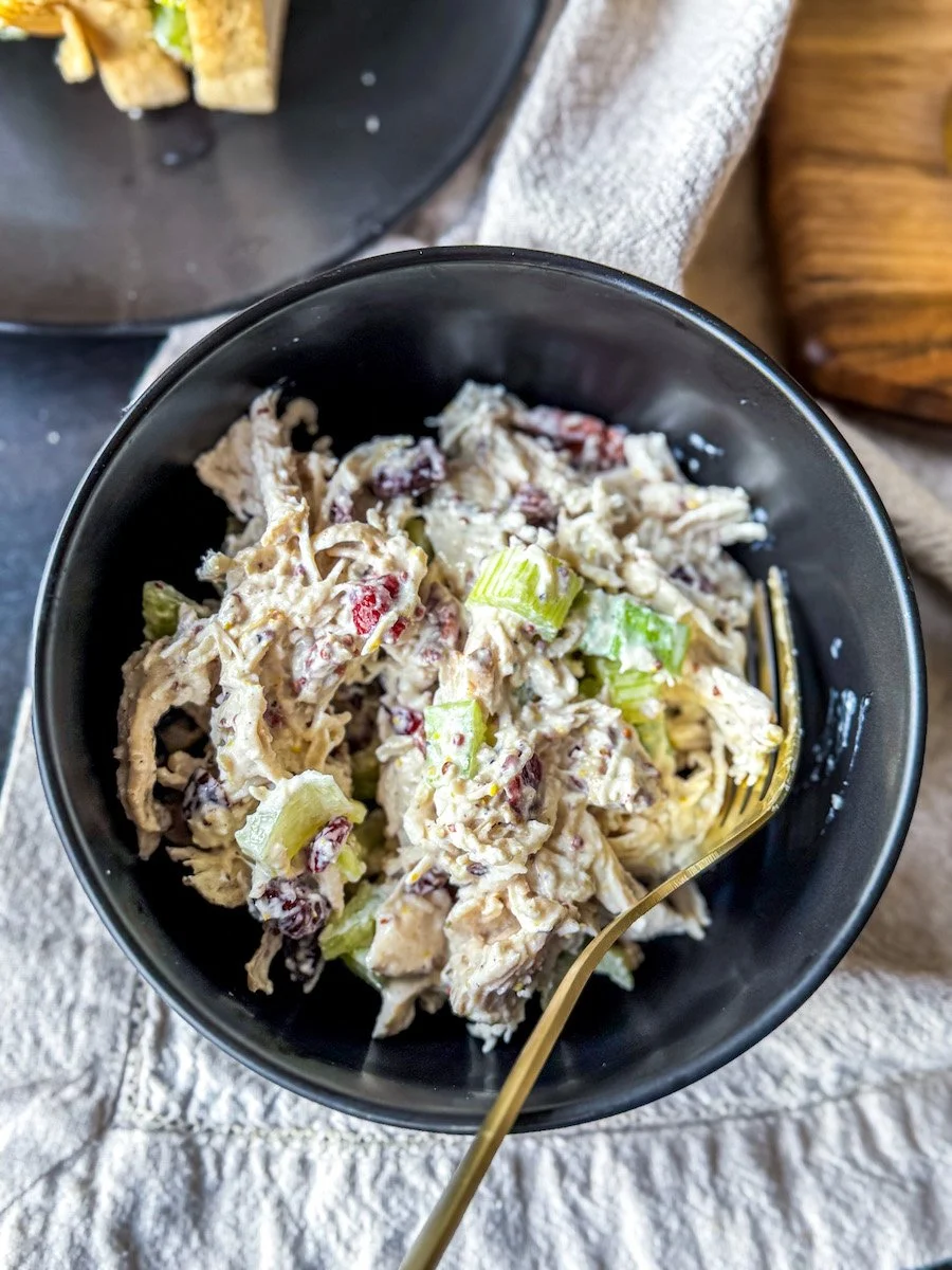 Copycat Trader Joe's Wine Country Chicken Salad — Protein Snack Queen