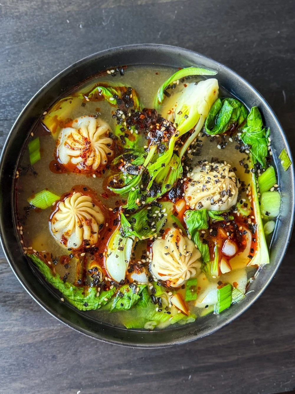 protein dumpling soup