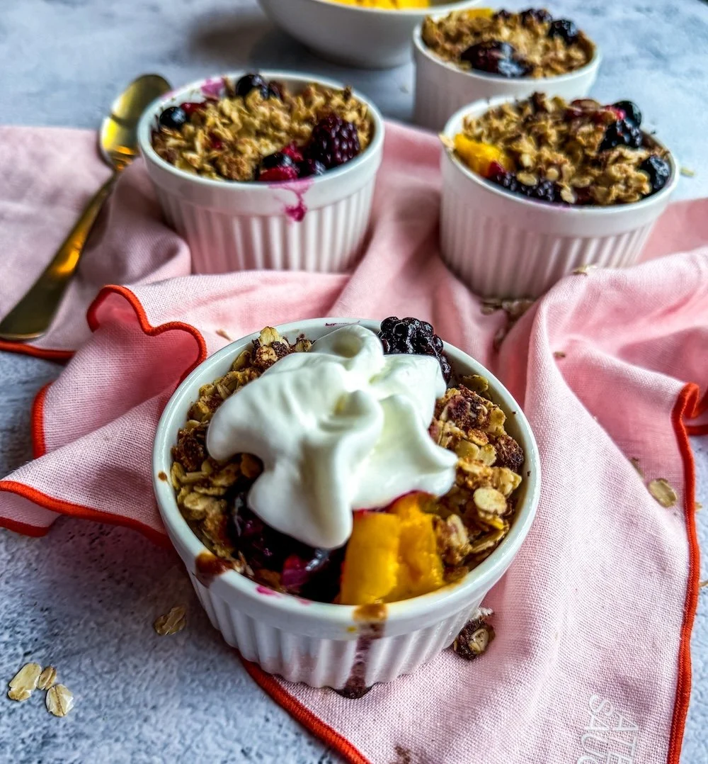 High-Protein Berry Crisp