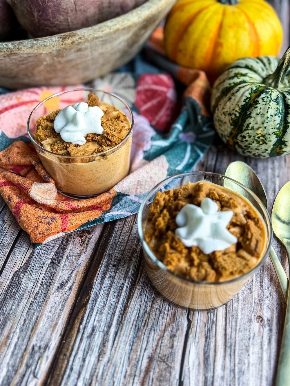Biscoff Protein Pumpkin Pie Pudding