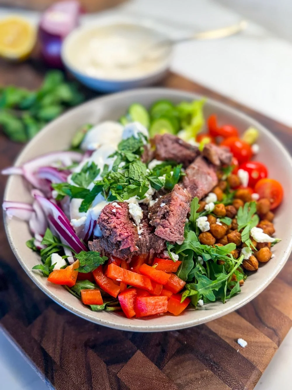 lamb salad bowls