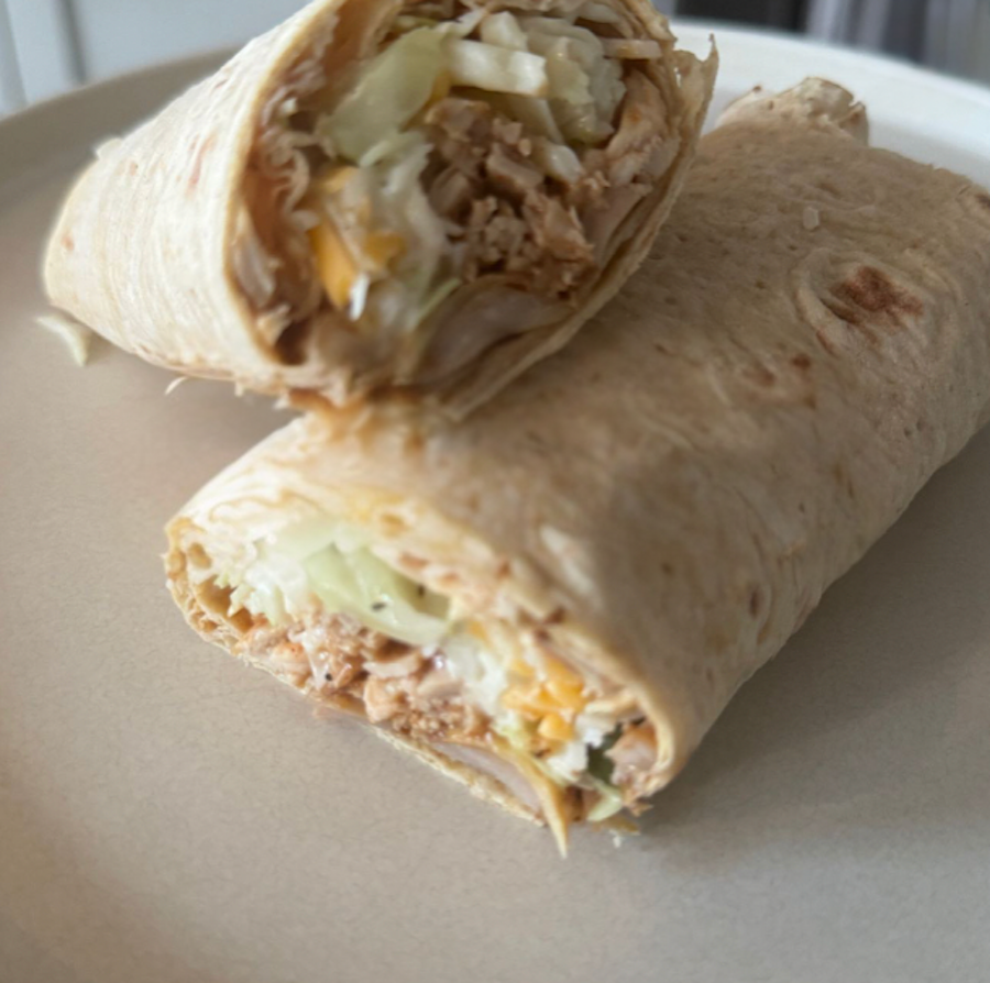 healthy chicken wrap recipes - bbq chicken wrap