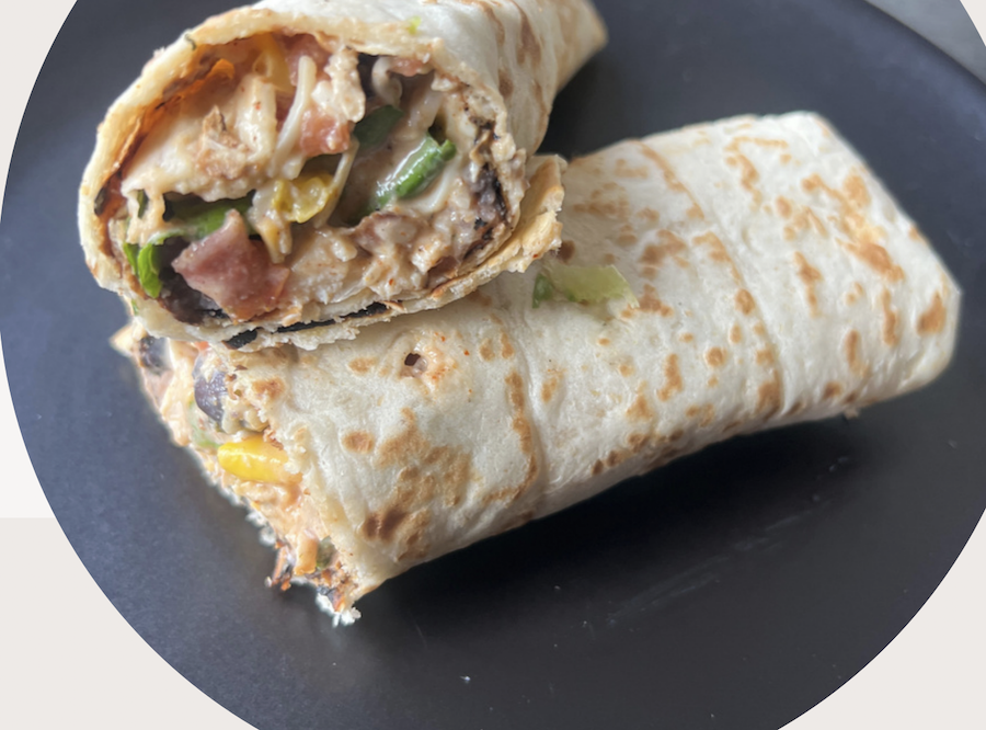 healthy chicken wrap recipes - southwest chicken wrap
