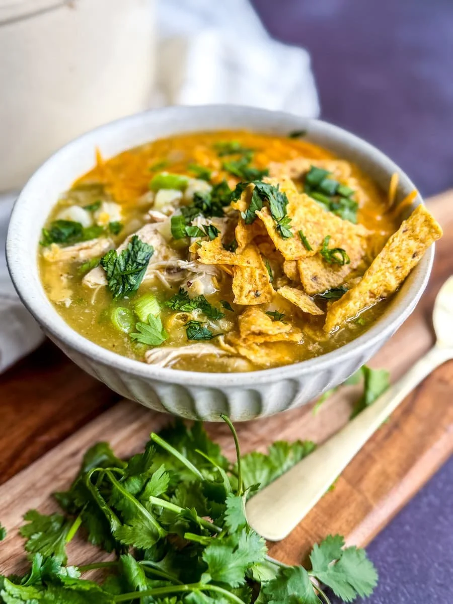 what is pozole / pozole verde close-up