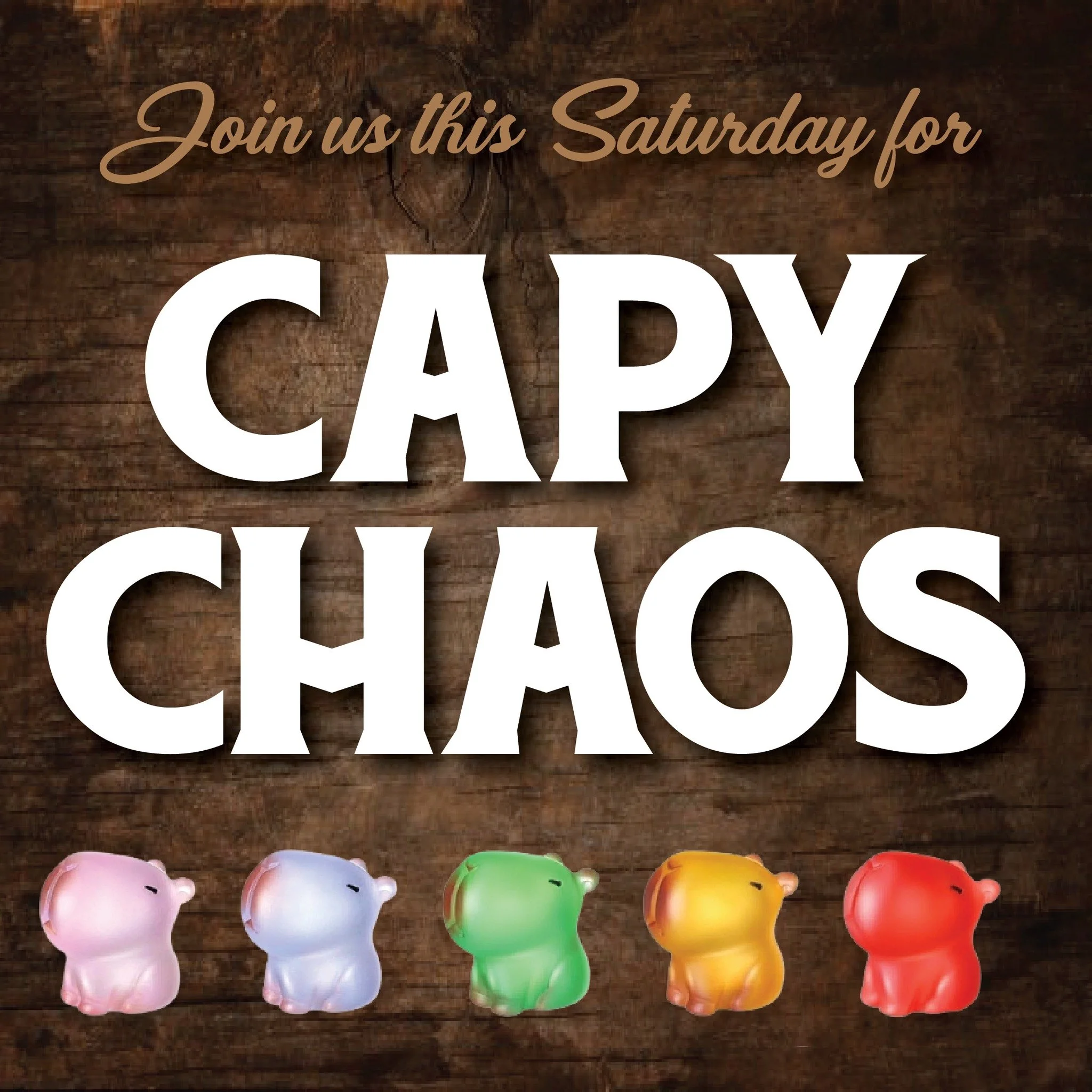 Uh-oh! There's been a capybara catastrophe in the woods! Join us on Saturday and see if you can find Emmy's favorite animal out on the trail.
Haven't signed up yet? Online registration closes TONIGHT or you can register in person Saturday morning!