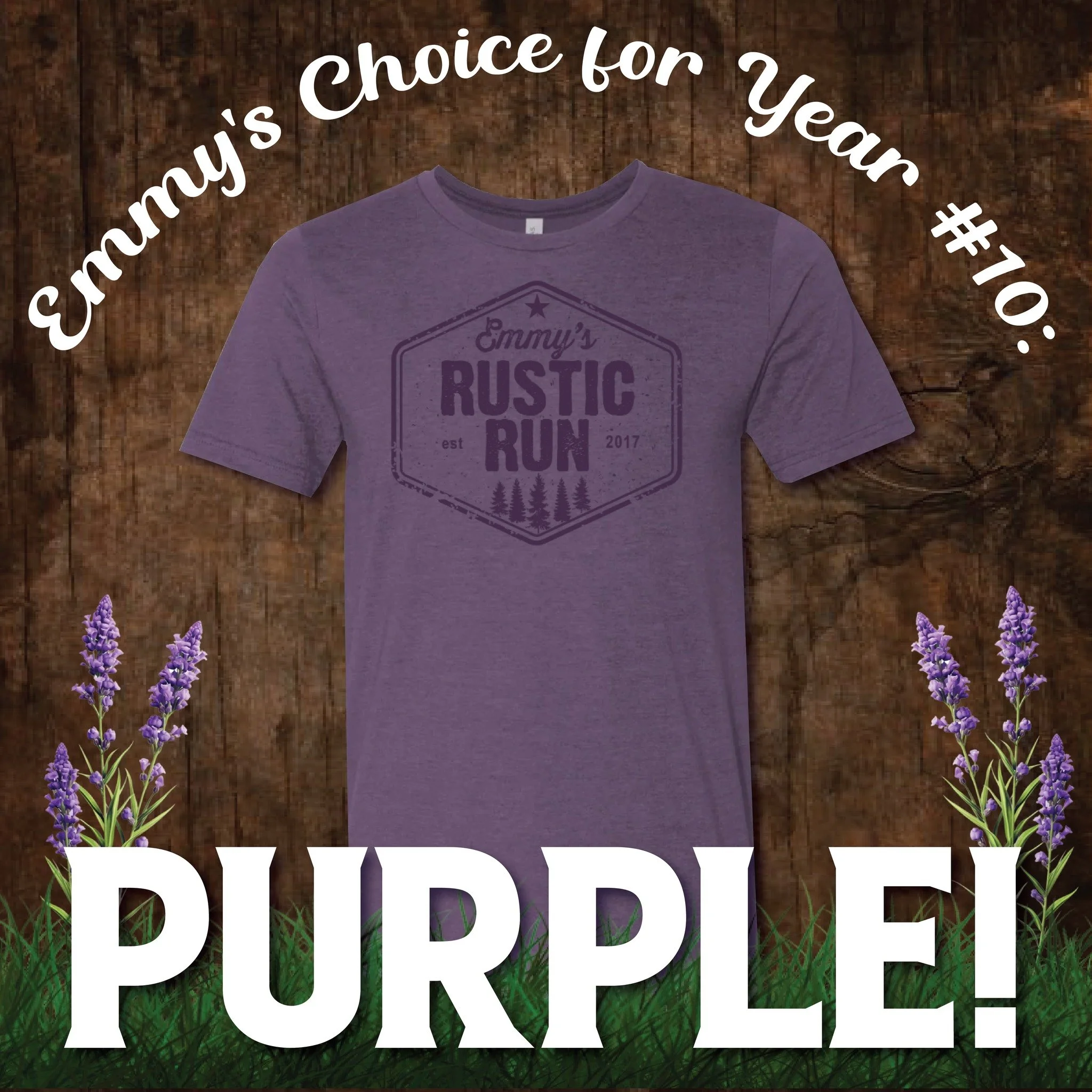 💜 Emmy choice for this year&rsquo;s shirt color is&hellip; PURPLE!! 💜 We&rsquo;re looking forward to seeing everyone in her all-time favorite color at our 10th annual event and if you haven&rsquo;t had a chance to register yet, be sure to do so soo