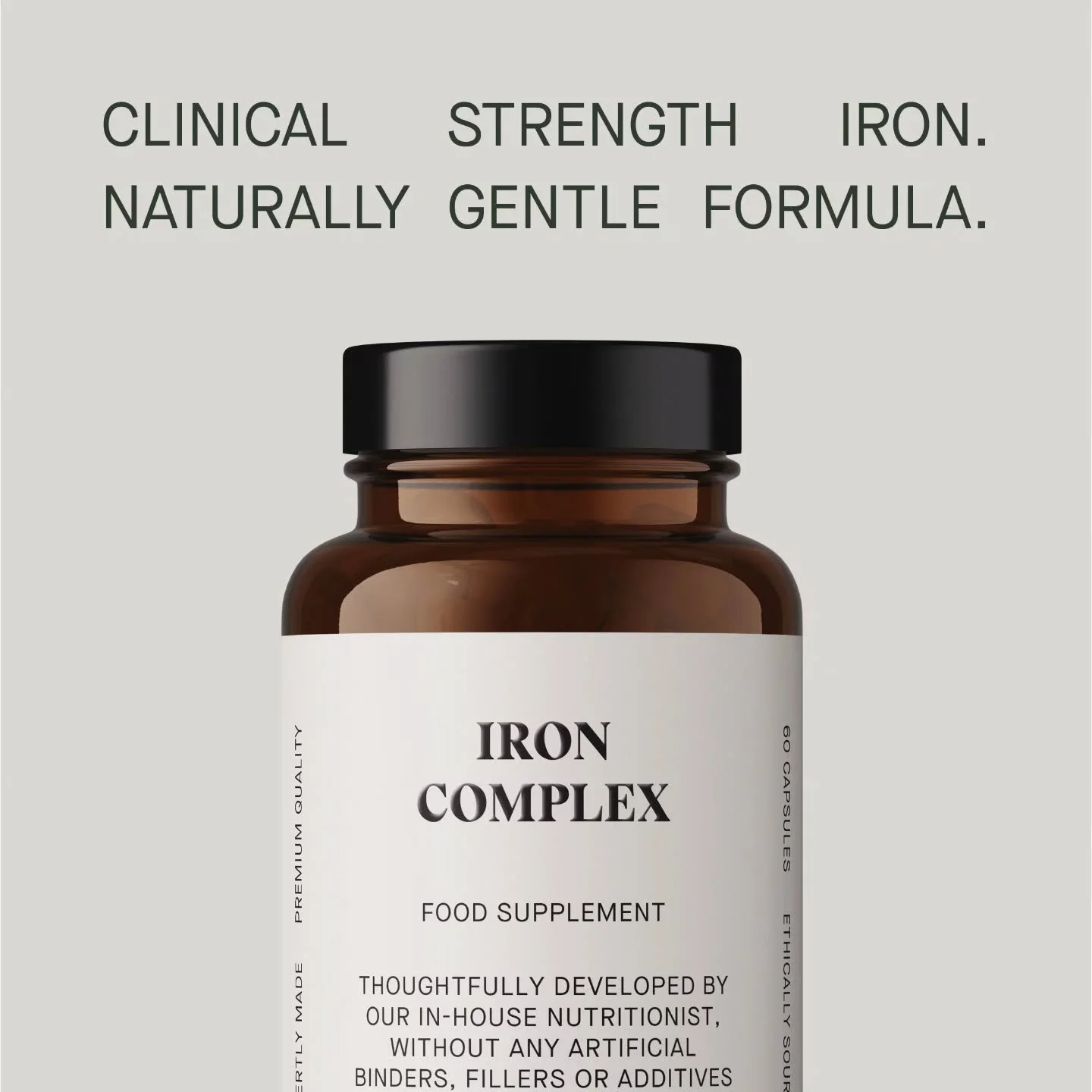 ✨ Gentle, Effective Iron Support ✨

Not all iron supplements are created equal. Our&nbsp;Iron Complex&nbsp;was carefully developed by our in-house nutritionist to provide everyday support without the usual discomfort.

💡 Featuring:
&bull;&nbsp;Iron 