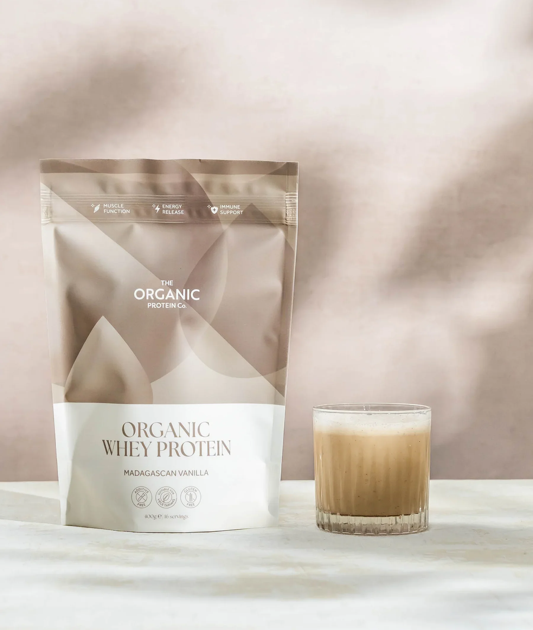 The Organic Protein Co. Organic Madagascan Vanilla Whey Protein 400g