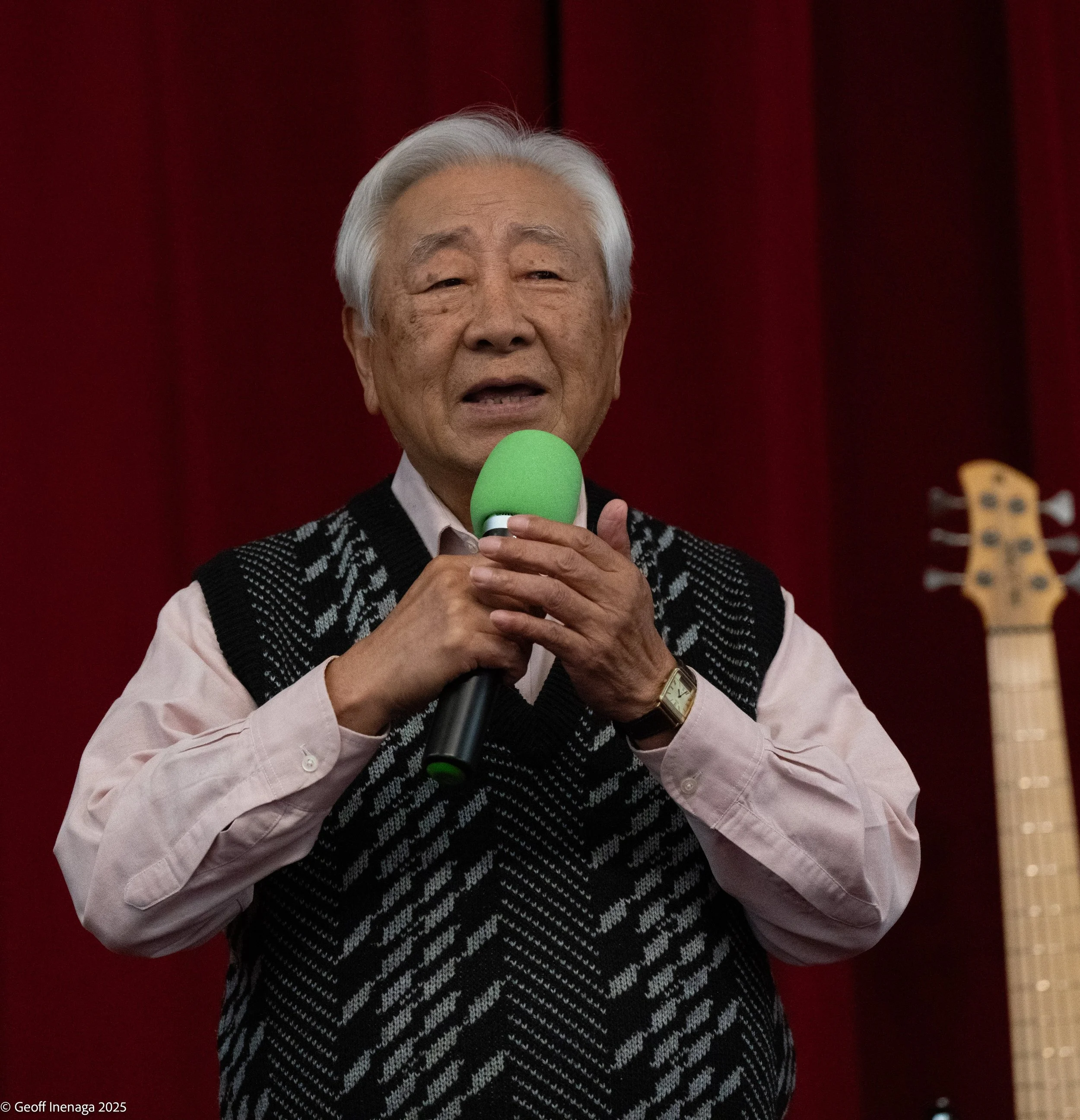  Henry Mizushima performs a heartfelt  Japanese song, “Woman on the Shore.” 