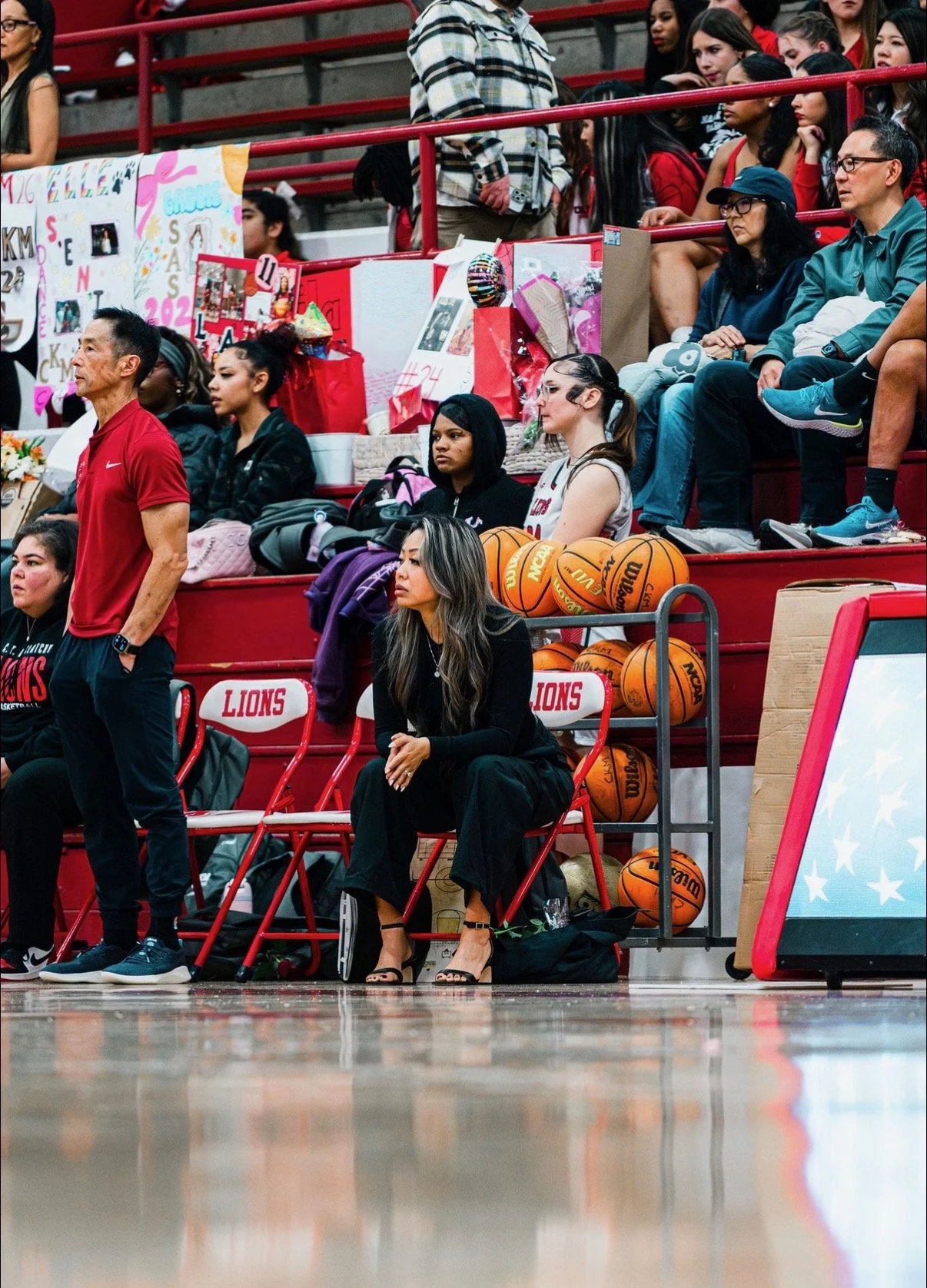  Jeff Ota, varsity coach of the Lady Lions at McClatchy High School and Jackie Wada, assistant coach. 