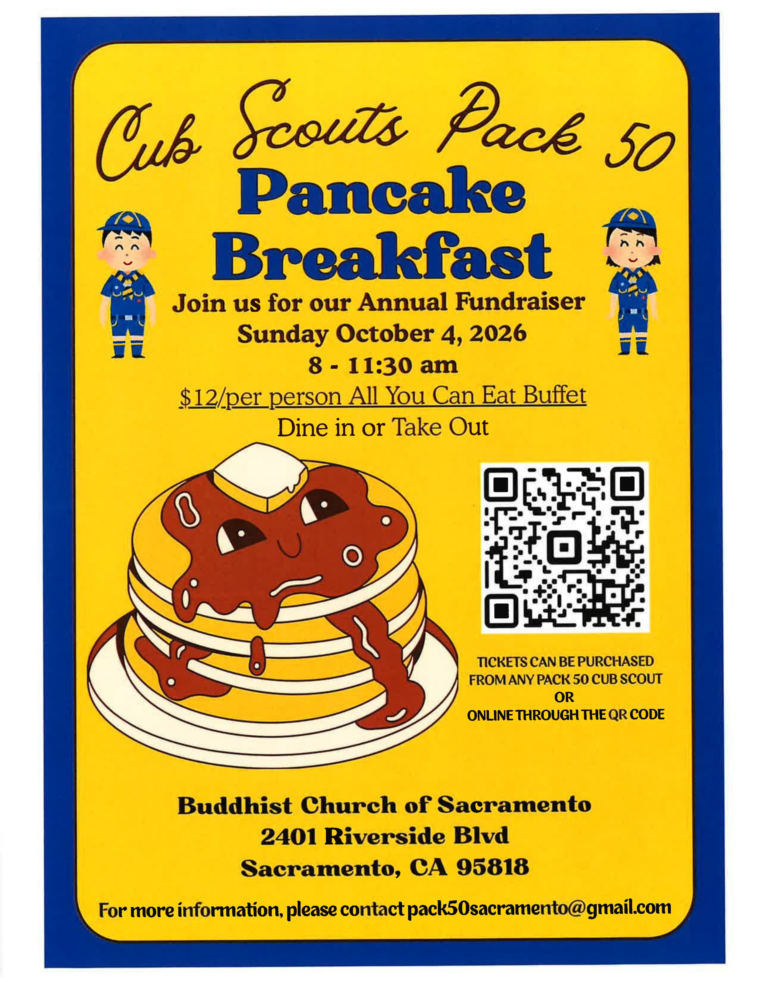 Cub Scouts Pack 50 Pancake Breakfast