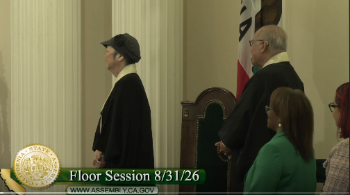Oshitas Complete Their Service as California State Assembly Chaplains