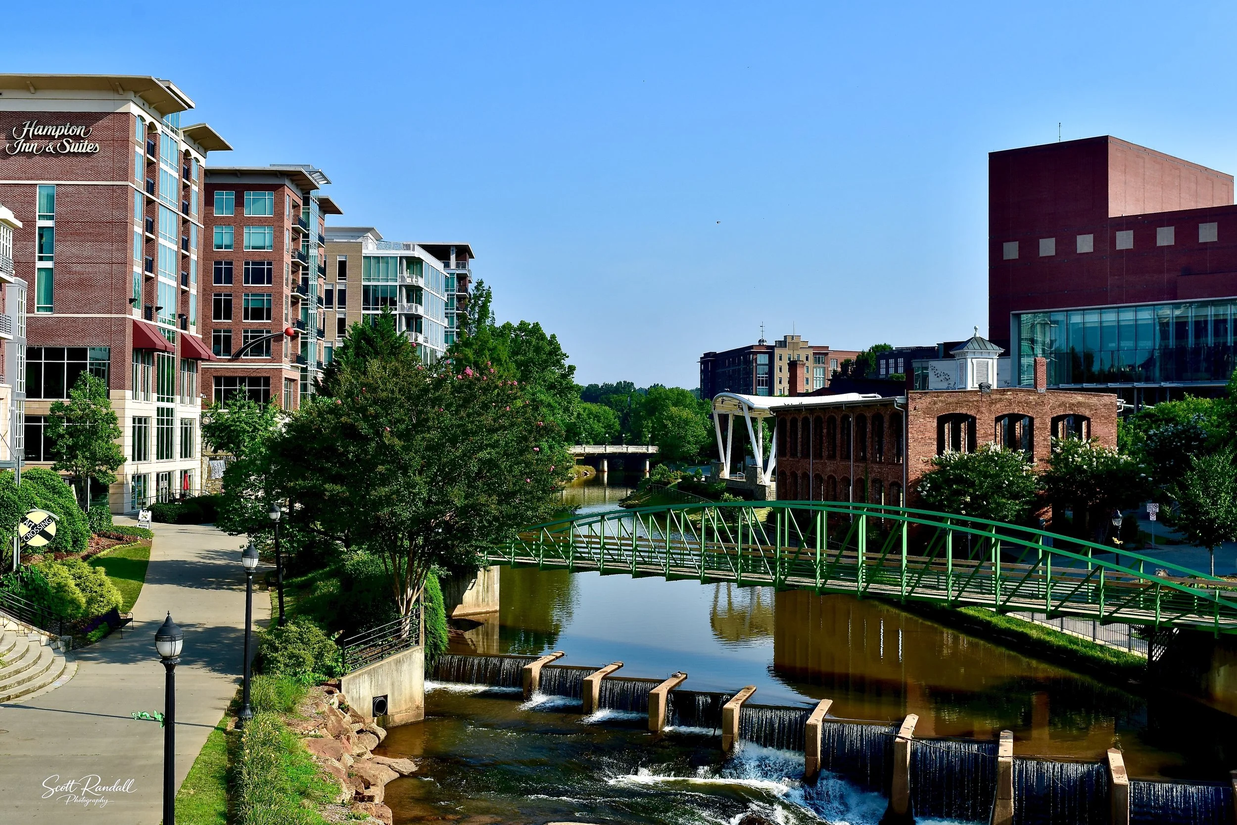 "Early Morning-Downtown Greenville.  Taken from the Main Street Bridge.  