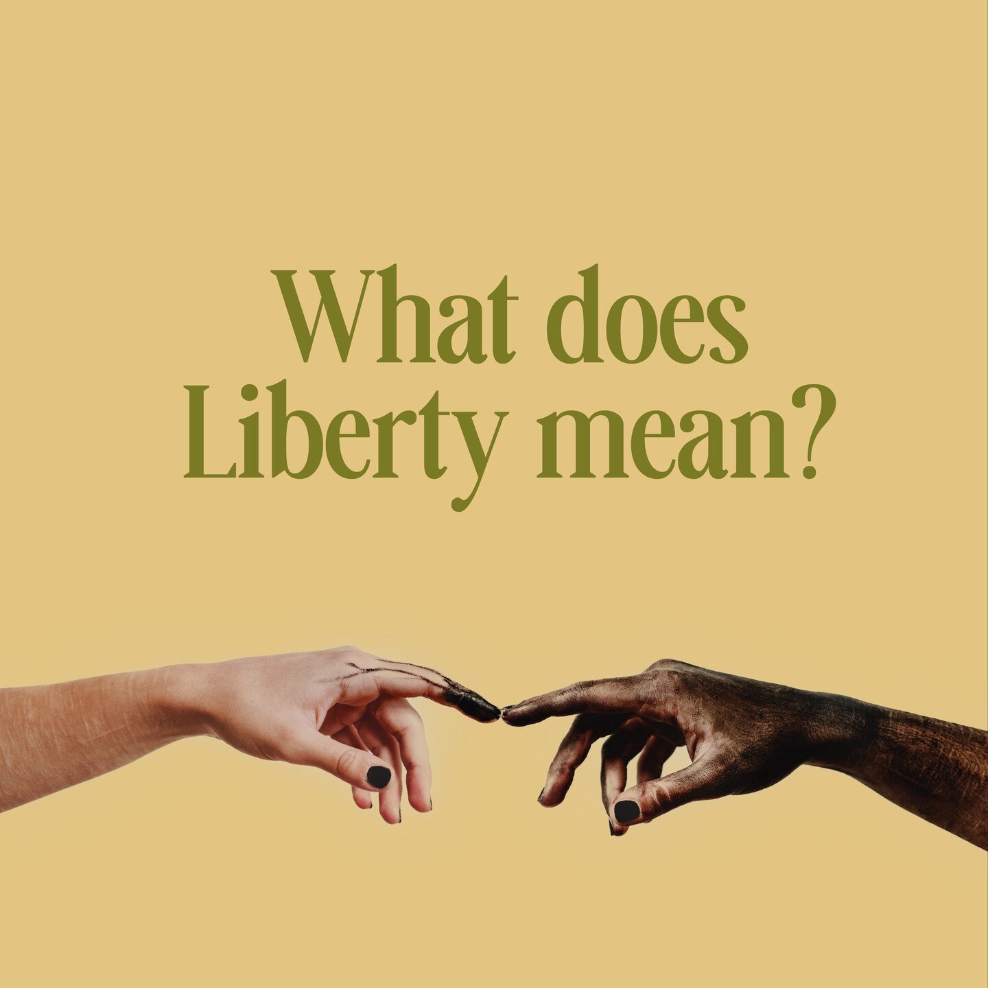 What does Liberty mean? Here are some responses from the Verse Community. Which response resonates most with you? What does Liberty mean to you?