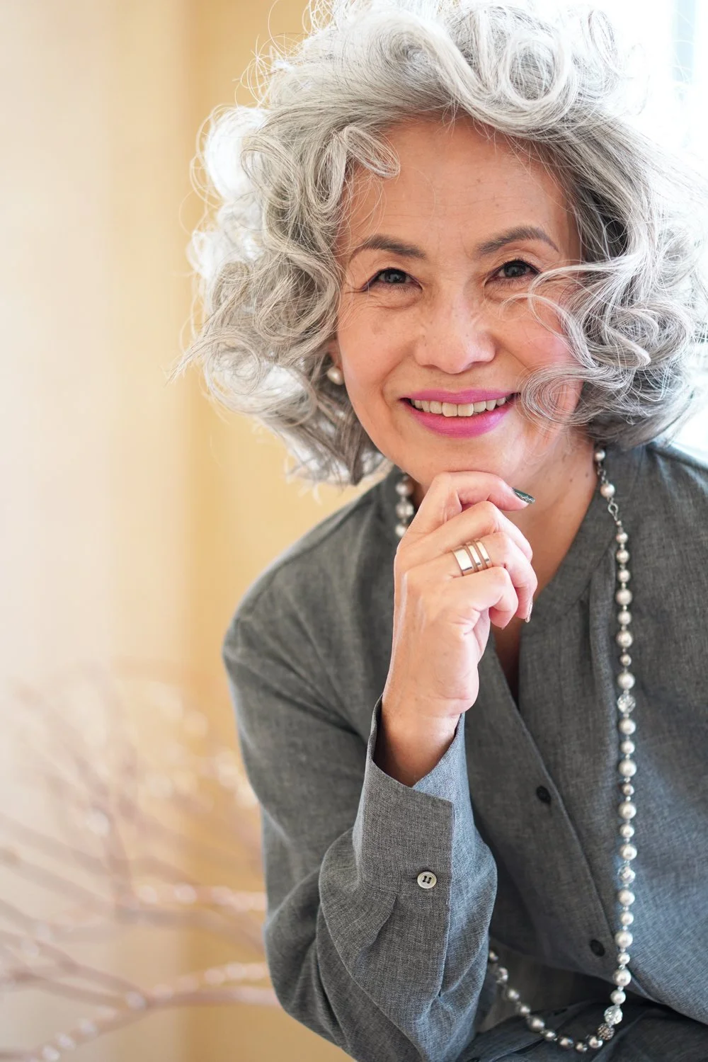 Classic Gray Hair Bob