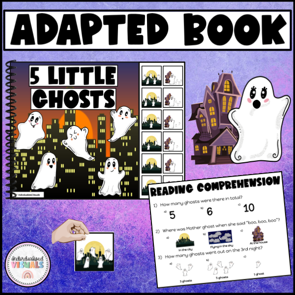 5 Little Ghosts Song Adapted Book