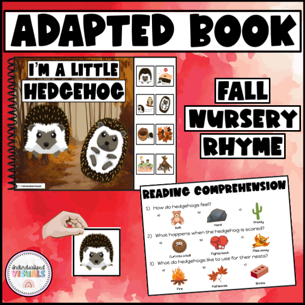 I’m A Little Hedgehog Song Activity for Special Education