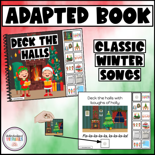 Deck the Halls Song Activity for Special Education