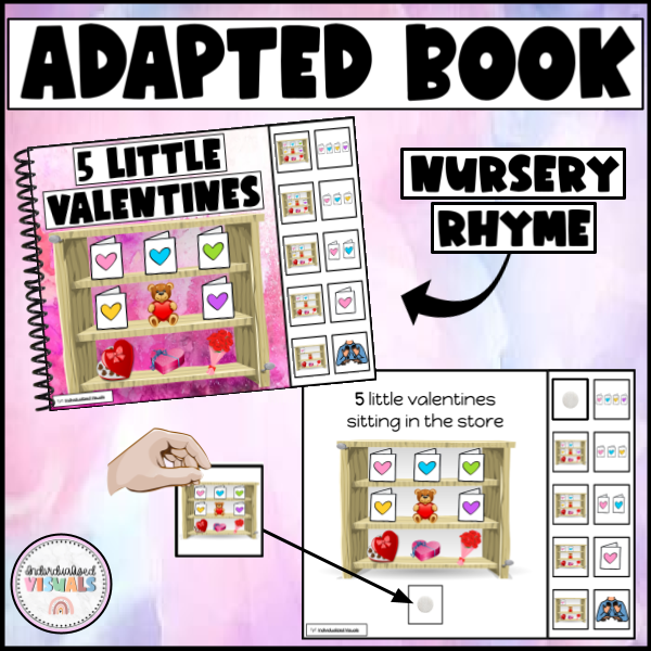 5 Little Valentines Song Activity for Special Education
